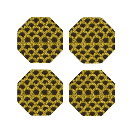 Tideii Sunflowers 3 for Leather Coasters 4 Pieces Anti-fouling and Anti-scalding Decorative Coasters Suitable for Restaurants Kitchens Coffee Shops-Octagon
Tideii Sunflowers 3 for Leather Coasters 4 Pieces Anti-fouling and Anti-scalding Decorative Coasters Suitable for Restaurants Kitchens Coffee Shops-Octagon