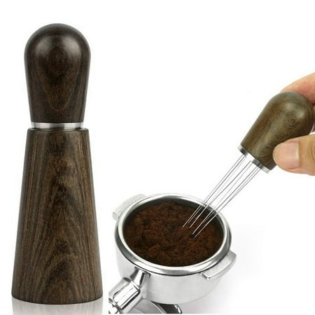 Riguas Espresso Distribution Tool with Holder 304 Stainless Steel 8 Needles Natural Wood Handle Espresso Coffee Powder Stirrer Distributor Barista Kitchen Supplies
Riguas Espresso Distribution Tool with Holder 304 Stainless Steel 8 Needles Natural Wood Handle Espresso Coffee Powder Stirrer Distributor Barista Kitchen Supplies
