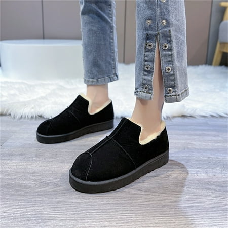 Boots for Women Fashion Autumn And Winter Women Snow Boots Flat Non Slip Solid Color Round Toe Velvet Warm And Comfortable Black 7 Womens Boots
Boots for Women Fashion Autumn And Winter Women Snow Boots Flat Non Slip Solid Color Round Toe Velvet Warm And Comfortable Black 7 Womens Boots