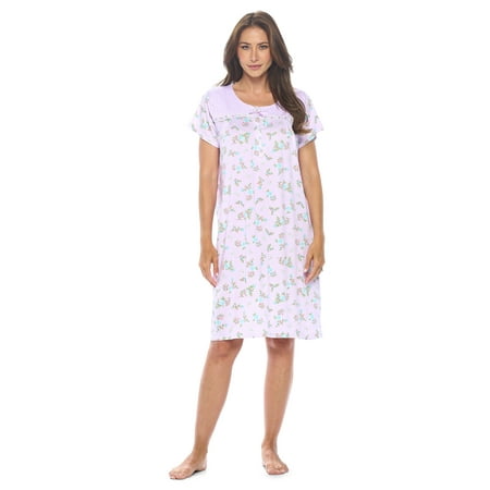Casual Nights Women s Short Sleeve Nightgown Lace V-Neck Sleepshirt Night Dress
Casual Nights Women s Short Sleeve Nightgown Lace V-Neck Sleepshirt Night Dress