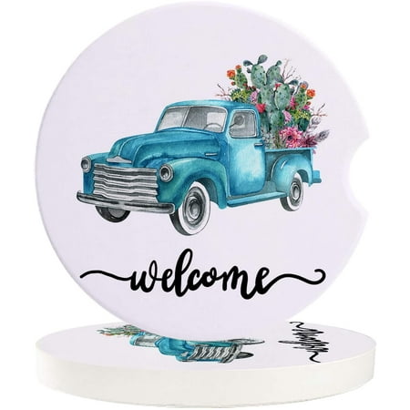 ZHANZZK Summer Blue Truck and Cactus Plant Set of 6 Car Coaster for Drinks Absorbent Ceramic Stone Coasters Cup Mat with Cork Base for Home Kitchen Room Coffee Table Bar Decor
ZHANZZK Summer Blue Truck and Cactus Plant Set of 6 Car Coaster for Drinks Absorbent Ceramic Stone Coasters Cup Mat with Cork Base for Home Kitchen Room Coffee Table Bar Decor