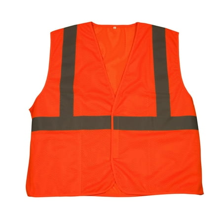 TruForce™ Class 2 Solid Mesh Safety Vest Orange 3X-Large (63 Units)