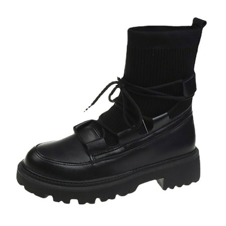 SEMIMAY Fashion Breathable Casual Woman Autumn Rubber PU Boots Fashion Comfortable Boots Shoes Black
SEMIMAY Fashion Breathable Casual Woman Autumn Rubber PU Boots Fashion Comfortable Boots Shoes Black
