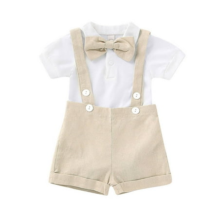 elfinBE Newborn Baby Boy Romper Shorts Gentlemen 2PCs Suit Outfits 0-12Months
elfinBE Newborn Baby Boy Romper Shorts Gentlemen 2PCs Suit Outfits 0-12Months