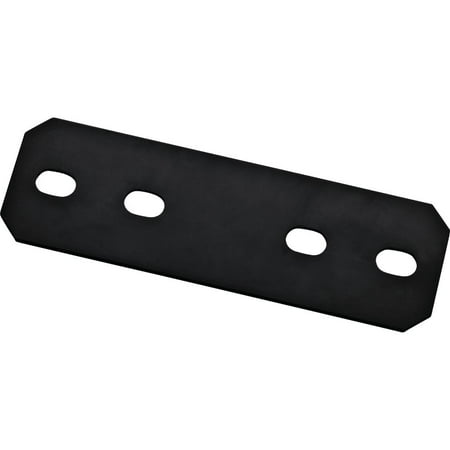 1PK National Catalog 1183BC 9.5 In. x 3 In. Black Heavy Duty Mending Plate