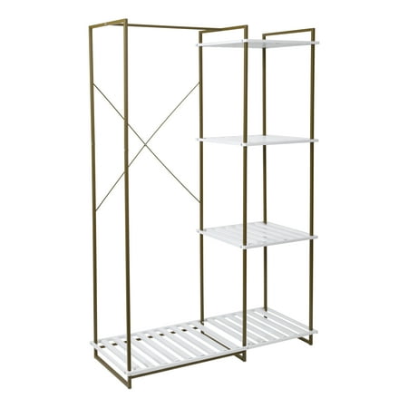 Freestanding Open Metal Closet Wardrobe Olive and White Shelves Shelf Units Olive Steel
Freestanding Open Metal Closet Wardrobe Olive and White Shelves Shelf Units Olive Steel