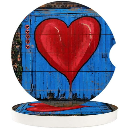 FMSHPON Red Love Heart Blue Vintage Wooden Door Set of 6 Car Coaster for Drinks Absorbent Ceramic Stone Coasters Cup Mat with Cork Base for Home Kitchen Room Coffee Table Bar Decor
FMSHPON Red Love Heart Blue Vintage Wooden Door Set of 6 Car Coaster for Drinks Absorbent Ceramic Stone Coasters Cup Mat with Cork Base for Home Kitchen Room Coffee Table Bar Decor