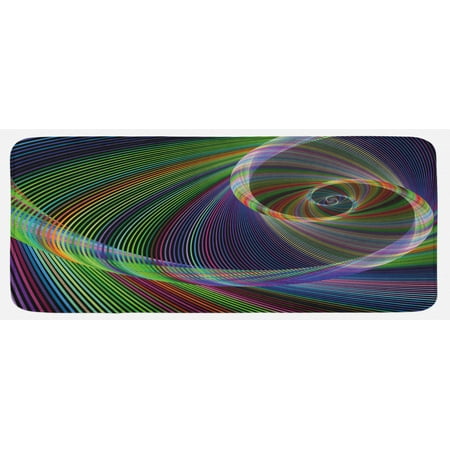 Fractal Kitchen Mat Spiral Digital Background Energy Motion Swirl Modern Illustration Plush Decorative Kitchen Mat with Non Slip Backing 47 X 19 Green Purple by Ambesonne
Fractal Kitchen Mat Spiral Digital Background Energy Motion Swirl Modern Illustration Plush Decorative Kitchen Mat with Non Slip Backing 47 X 19 Green Purple by Ambesonne