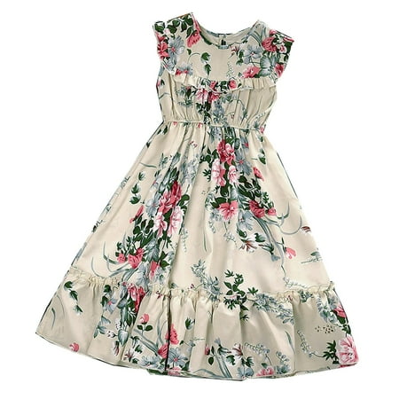 ZMHEGW Summer Dresses For Toddler Girls Child Sleeveless Flowers Prints Beach Sundress Party Princess Sun Dress
ZMHEGW Summer Dresses For Toddler Girls Child Sleeveless Flowers Prints Beach Sundress Party Princess Sun Dress