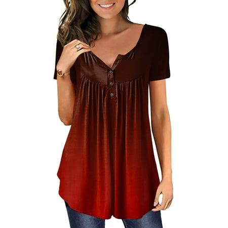 Pianpianzi Handkerchief Womens Shirt Womens Check Shirt Fitted Maternity Dress Women Plus Size Gradient Printed V Neck Short Sleeve T Shirts Button Pullover Tank Tops Blouse
Pianpianzi Handkerchief Womens Shirt Womens Check Shirt Fitted Maternity Dress Women Plus Size Gradient Printed V Neck Short Sleeve T Shirts Button Pullover Tank Tops Blouse