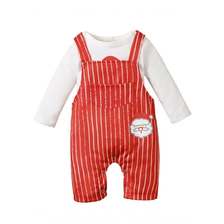 Frobukio Christmas Baby Boys Girls Clothes Set Letter Bodysuit Tops Striped Suspender Trousers Xmas Outfits White 0-3 Months
Frobukio Christmas Baby Boys Girls Clothes Set Letter Bodysuit Tops Striped Suspender Trousers Xmas Outfits White 0-3 Months