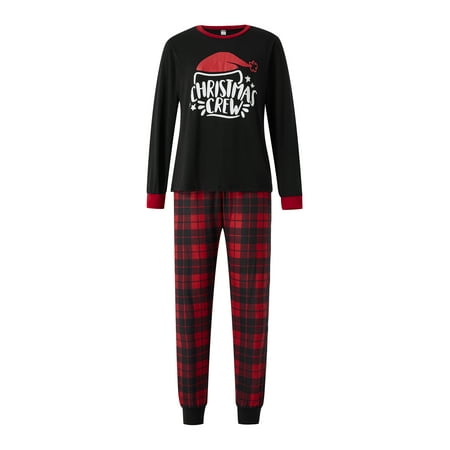 TOPGOD Pajamas for Christmas Long-sleeved Round Neck Tops Plaid Pants Baby Romper Family Clothing
TOPGOD Pajamas for Christmas Long-sleeved Round Neck Tops Plaid Pants Baby Romper Family Clothing