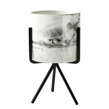 Iron Frame Flowerpot Holder Gold-plated Flower Pot Iron Ceramics Flowerpot (Black Random Pattern)
Iron Frame Flowerpot Holder Gold-plated Flower Pot Iron Ceramics Flowerpot (Black Random Pattern)