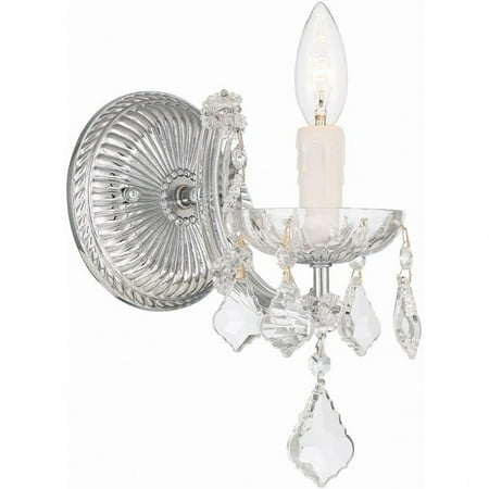1 Light Wall Mount-11.5 inches Tall and 5 inches Wide-Polished Chrome Finish-Hand Cut Crystal Type Bailey Street Home 49-Bel-4955585
1 Light Wall Mount-11.5 inches Tall and 5 inches Wide-Polished Chrome Finish-Hand Cut Crystal Type Bailey Street Home 49-Bel-4955585