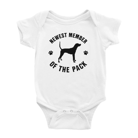 Newest Member of The Pack Treeing Tennessee Brindle Dog Funny Baby Jumpsuits Boy Girl
Newest Member of The Pack Treeing Tennessee Brindle Dog Funny Baby Jumpsuits Boy Girl