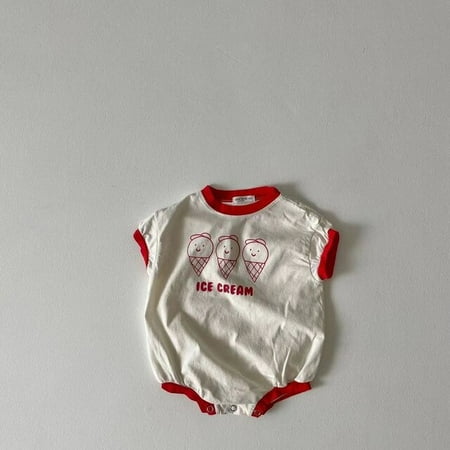 DanceeMangoo Summer New Baby Cute Ice Cream Print Bodysuit Cotton Infant Boy Girl Clothes Fashion Toddler Baby Jumpsuit 0-24M
DanceeMangoo Summer New Baby Cute Ice Cream Print Bodysuit Cotton Infant Boy Girl Clothes Fashion Toddler Baby Jumpsuit 0-24M
