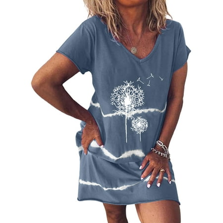 Avamo Night Shirts for Women Nightgowns V Neck Short Sleeve Printed Sleep Shirts Comfy Soft Pajamas Sleepwear S-5XL
Avamo Night Shirts for Women Nightgowns V Neck Short Sleeve Printed Sleep Shirts Comfy Soft Pajamas Sleepwear S-5XL