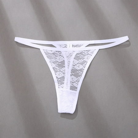 Girlsshop Womens Panties Lace Thong Sxey G-String Underwear See Through Panty Briefs