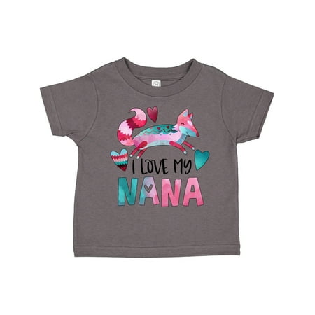 Inktastic I Love My Nana Pink and Blue Fox with Hearts Gift Toddler Boy or Toddler Girl T-Shirt
Inktastic I Love My Nana Pink and Blue Fox with Hearts Gift Toddler Boy or Toddler Girl T-Shirt