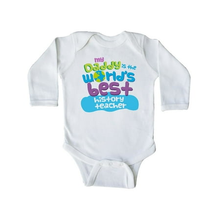 Inktastic World’s Best History Teacher Daddy Gift Baby Boy or Baby Girl Long Sleeve Bodysuit 
Inktastic World’s Best History Teacher Daddy Gift Baby Boy or Baby Girl Long Sleeve Bodysuit