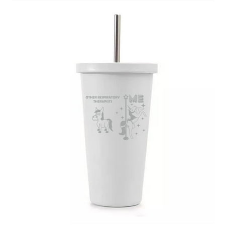 16 oz Stainless Steel Double Wall Insulated Tumbler Pool Beach Cup Travel Mug With Straw Respiratory Therapist Superstar Unicorn Funny (White)
16 oz Stainless Steel Double Wall Insulated Tumbler Pool Beach Cup Travel Mug With Straw Respiratory Therapist Superstar Unicorn Funny (White)