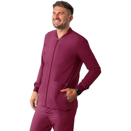 Adar Addition Scrubs for Men - Zippered Bomber Scrub Jacket - A6206 - Wine - 3X
Adar Addition Scrubs for Men - Zippered Bomber Scrub Jacket - A6206 - Wine - 3X