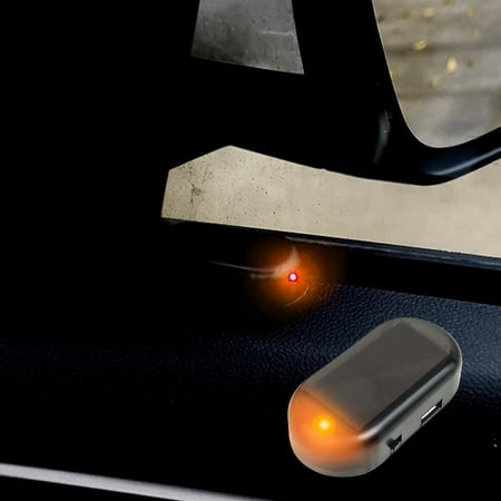 Yannee Car Solar Powered LED Dummy Alarm Security Anti-Theft Flashing Light