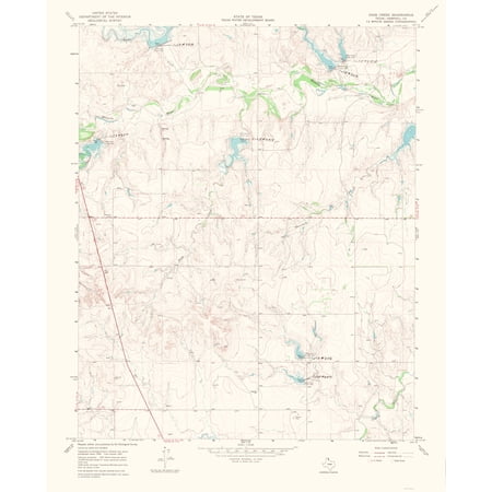 Dads Creek Texas Quad - USGS 1969 - 23 x 28.28