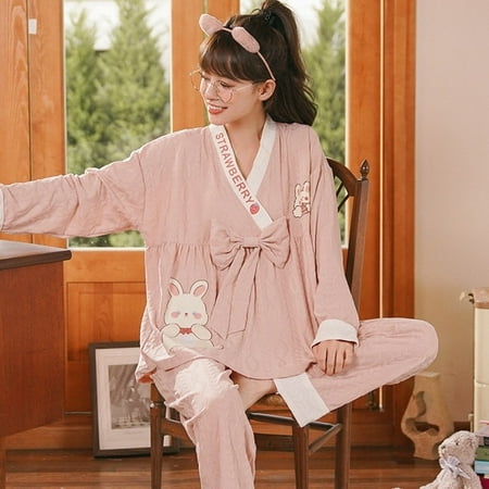 CoCopeaunt Korean version of spring and autumn pajamas female autumn cotton long-sleeved pants set cartoon cute wind home furnishing casual
CoCopeaunt Korean version of spring and autumn pajamas female autumn cotton long-sleeved pants set cartoon cute wind home furnishing casual