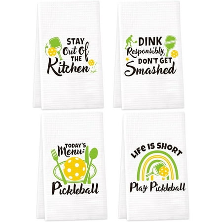 Pickleball Gift Christmas Pickle Ball Gift Kitchen Towels Set of 4 Dish Towels White Kitchen Hand Towels Kit Novelty Gifts for Sports Player Coach Teacher Dad Mom
Pickleball Gift Christmas Pickle Ball Gift Kitchen Towels Set of 4 Dish Towels White Kitchen Hand Towels Kit Novelty Gifts for Sports Player Coach Teacher Dad Mom