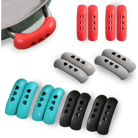 Silicone Pot Handle Sleeve Pack of 16. Cast Iron Skillet Handle Covers. Anti-Slip Silicone Skillet Handle Cover for Frying Cast Metal Pan. Reusable Heart Shape Hole Pot Holder
Silicone Pot Handle Sleeve Pack of 16. Cast Iron Skillet Handle Covers. Anti-Slip Silicone Skillet Handle Cover for Frying Cast Metal Pan. Reusable Heart Shape Hole Pot Holder