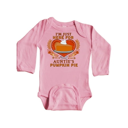 Inktastic I m Just Here for Auntie s Pumpkin Pie with Hearts Gift Baby Boy or Baby Girl Long Sleeve Bodysuit
Inktastic I m Just Here for Auntie s Pumpkin Pie with Hearts Gift Baby Boy or Baby Girl Long Sleeve Bodysuit