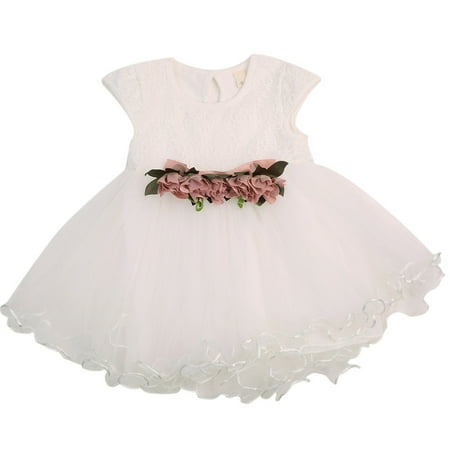 Kiapeise Baby Girls TuTu Dress Short Sleeve Round Neck Back Button Ruffle Hem Outfit Loose Mesh Multi-Layer Waist Flower Princess Dress
Kiapeise Baby Girls TuTu Dress Short Sleeve Round Neck Back Button Ruffle Hem Outfit Loose Mesh Multi-Layer Waist Flower Princess Dress