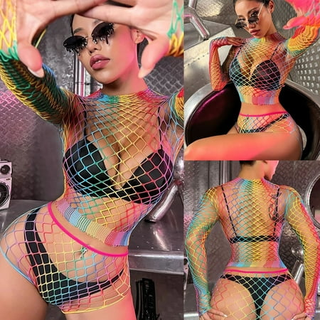 EQWLJWE Sexy Lingerie for Women Ladies Cool Girl Hollow Perspective Rainbow Net Hollow Beach Fishing Net Sexy Net Clothes
EQWLJWE Sexy Lingerie for Women Ladies Cool Girl Hollow Perspective Rainbow Net Hollow Beach Fishing Net Sexy Net Clothes