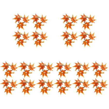 FRCOLOR 20 pcs Thanksgiving Day Napkin Rings Maple Leaf Napkin Holders for Restaurant Hotel
FRCOLOR 20 pcs Thanksgiving Day Napkin Rings Maple Leaf Napkin Holders for Restaurant Hotel