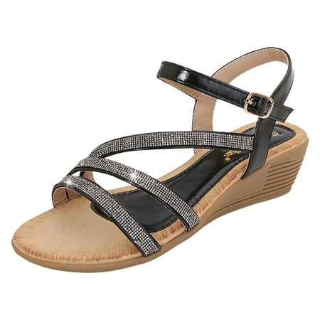 WEAIXIMIUNG Sandals Women Comfortable Beach New Women s Design with Sloping Heel Sandals and Rhinestones In A Straight Line Fashionable for Women Female
WEAIXIMIUNG Sandals Women Comfortable Beach New Women s Design with Sloping Heel Sandals and Rhinestones In A Straight Line Fashionable for Women Female