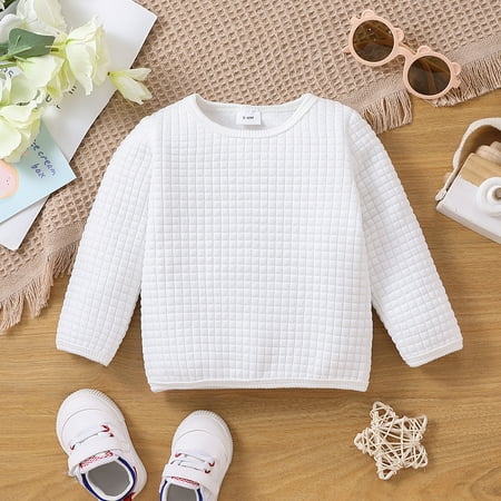 PatPat Unisex Baby Boys Girls Waffle Plaid Crewneck Sweatshirt Tops Long Sleeve Casual Sweater Pullover Shirts Toddler Fall Winter Clothes 3-24Month
PatPat Unisex Baby Boys Girls Waffle Plaid Crewneck Sweatshirt Tops Long Sleeve Casual Sweater Pullover Shirts Toddler Fall Winter Clothes 3-24Month