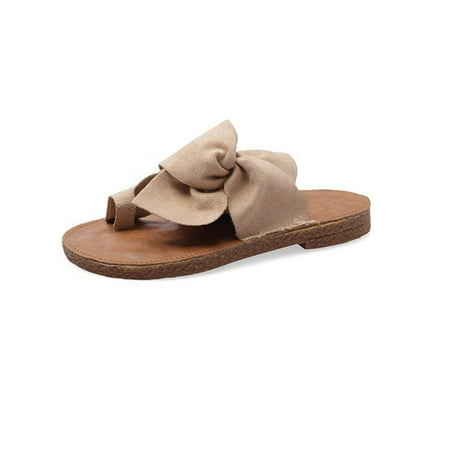 Casual Bowknot Slides Sandals for Women Comfortable Toe Ring Bunion Orthotic Slippers Casual Summer Flip Flop Walking Shoes
Casual Bowknot Slides Sandals for Women Comfortable Toe Ring Bunion Orthotic Slippers Casual Summer Flip Flop Walking Shoes
