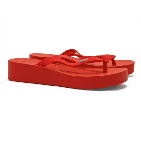 Melissa Women s Sun Venice Platform Flip Flops Red 6 M US