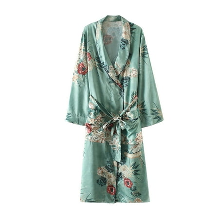 BIZIZA Womens Plus Size Robe Soft Satin Kimono Lingerie Sleepwear Green XXXL
BIZIZA Womens Plus Size Robe Soft Satin Kimono Lingerie Sleepwear Green XXXL
