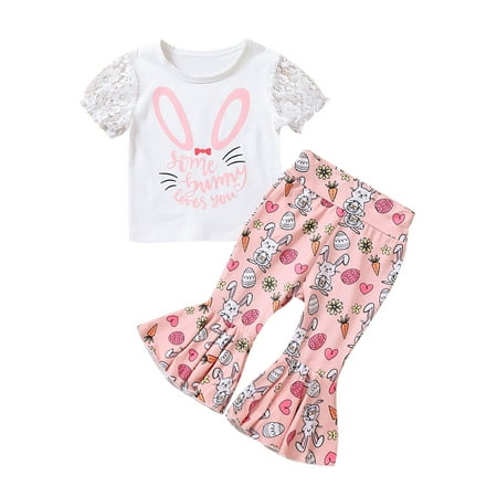 ZHAGHMIN Girls Shorts Outfits Set Toddler Girls Easter Short Sleeve Cartoon Rabbit Printed T Shirt Pullover Tops Bell Bottoms Pants Kids Outfits Girl Clothes Little Baby Ruffle Baby Girl Clothes Bab
ZHAGHMIN Girls Shorts Outfits Set Toddler Girls Easter Short Sleeve Cartoon Rabbit Printed T Shirt Pullover Tops Bell Bottoms Pants Kids Outfits Girl Clothes Little Baby Ruffle Baby Girl Clothes Bab
