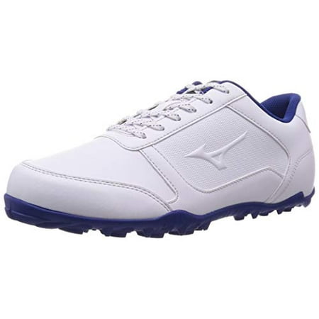 Mizuno Golf Shoes Wide Style Light Spikeless 4E Men s White x Blue 26.5 cm
