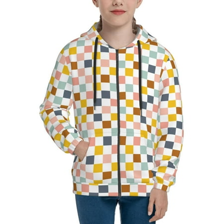 Hoodies for Teen Girls Boys Colorful Checkered 1 Long Sleeve Youth Kids Essentials Zip Up Hoodie Lghtweight Fashion Hoodies & Sweatshirts Jacket Fall Winter Outfits Tops
Hoodies for Teen Girls Boys Colorful Checkered 1 Long Sleeve Youth Kids Essentials Zip Up Hoodie Lghtweight Fashion Hoodies & Sweatshirts Jacket Fall Winter Outfits Tops