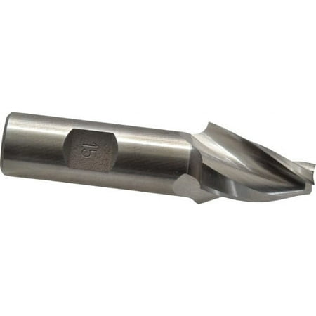 Made in USA 15° per Side 3/8 Small End Diam 1-1/4 LOC 3-Flute High Speed Steel Tapered Square End Mill
Made in USA 15° per Side 3/8 Small End Diam 1-1/4 LOC 3-Flute High Speed Steel Tapered Square End Mill