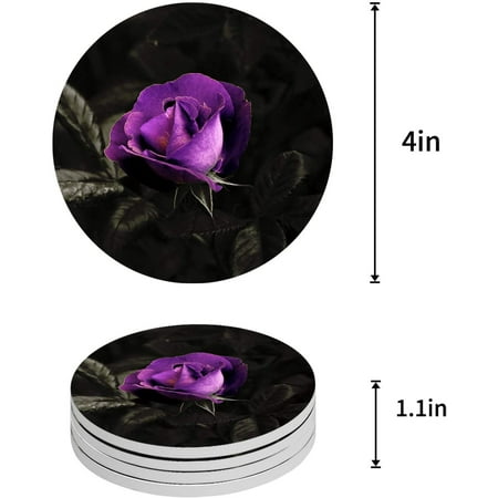 ZHANZZK Purple Rose Oil Painting Set of 8 Round Coaster for Drinks Absorbent Ceramic Stone Coasters Cup Mat with Cork Base for Home Kitchen Room Coffee Table Bar Decor
ZHANZZK Purple Rose Oil Painting Set of 8 Round Coaster for Drinks Absorbent Ceramic Stone Coasters Cup Mat with Cork Base for Home Kitchen Room Coffee Table Bar Decor