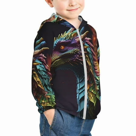 Uemuo Dragon with Colorful Tail Pattern Rash Guard for Boys Girls Long Sleeve Swim Shirts UPF 50+ UV Sun Protection Hooded Fishing Shirt with Pocket for Kid-2 Years
Uemuo Dragon with Colorful Tail Pattern Rash Guard for Boys Girls Long Sleeve Swim Shirts UPF 50+ UV Sun Protection Hooded Fishing Shirt with Pocket for Kid-2 Years