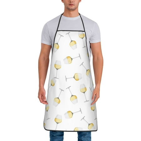 Adjustable Bib Apron - Champagne Glass Print Waterdrop Resistant Cooking Apron Kitchen Aprons for Men Women
Adjustable Bib Apron - Champagne Glass Print Waterdrop Resistant Cooking Apron Kitchen Aprons for Men Women