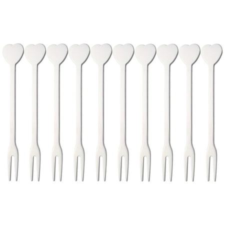 10pcs Heart Fruit Forks Stainless Steel Dessert Forks Creative Cake Forks Party Supplies for Home Banquet Bar Wedding (Silver)
10pcs Heart Fruit Forks Stainless Steel Dessert Forks Creative Cake Forks Party Supplies for Home Banquet Bar Wedding (Silver)