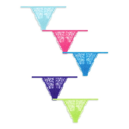 No Boundaries Women s Lace G String 5-Pack