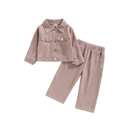 wybzd Toddler Baby Girls Corduroy Long Sleeve Button Down Jacket and Pants Outfit Autumn Clothes Set Dark Pink 2-3 Years
wybzd Toddler Baby Girls Corduroy Long Sleeve Button Down Jacket and Pants Outfit Autumn Clothes Set Dark Pink 2-3 Years
